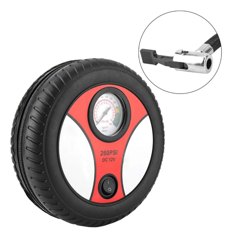 Compressore d'aria portatile per pneumatici auto